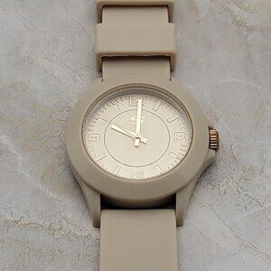 Sketcher Watch Beige Round 39mm Silicone Band Sports Working 6172W
